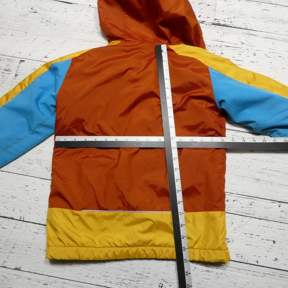 Columbia Jacket Kids Medium 10/12 Multicolor Hooded Fleece Lined Windbreaker